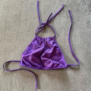 Purple Iridescent Keyhole Top